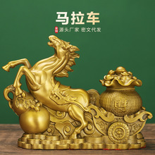 铜马摆件满载而归马上发财马上财福到家居摆设客厅装饰办公室摆饰