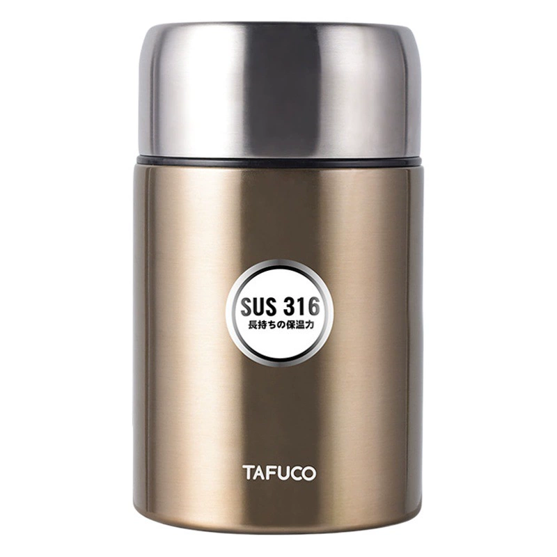 Япония Taifu Тушеная стакан с высоким кипением, емкость для фарша из нержавеющей стали 316, вакуумная сверхдлительная термостойкость, ведро для каши, коробка для завтрака T2250