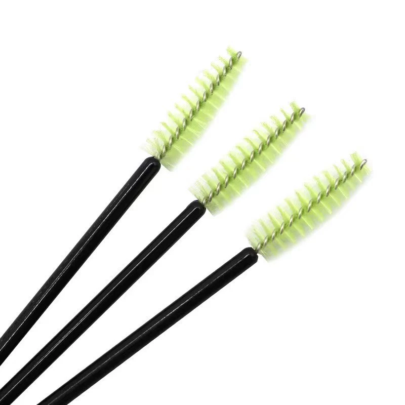 Disposable Eyelash Brushes, 50-Pack, Assorted Colors, Handheld Mascara Wands