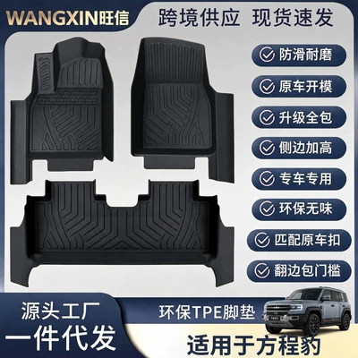 Suitable for Fangchengbao 3/5/7/8 TPE car floor mats, 5D full coverage, threshold floor mats, original car mold, full coverage