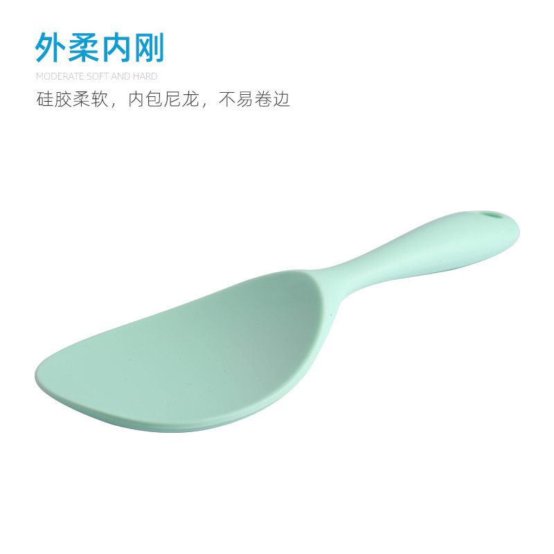 硅胶饭勺饭更全包硅胶装饭漂勺不粘锅厨具用品工具一体式现货供应|undefined
