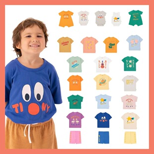 25 Years TC Short Sleeve Cartoon Boys' and Girls' Top SHJ