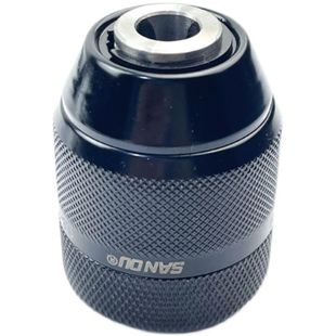 Sanou All-Metal 0.8-10mm Hand-Tight Self-Locking Chuck Hand Electric Drill Threaded Chuck 3/8-24Unf Accessories