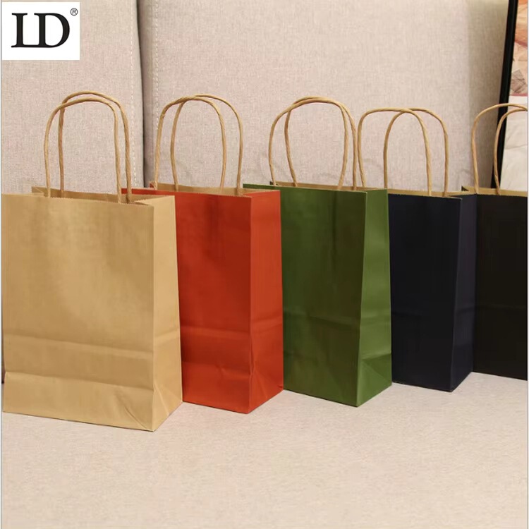 Yisheng Packaging Bag Paper Bag Customized Gift Bag Luxury Paper Gift Brand Shopping Bag, Colorful with Handle