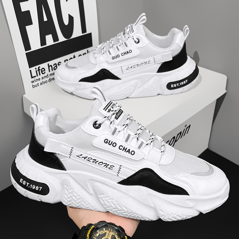 Zapatos para hombres 2026 nuevo invierno de malla transpirable hombre deportivo casual con suela gruesa para aumentar la marca de moda zapatos de papá