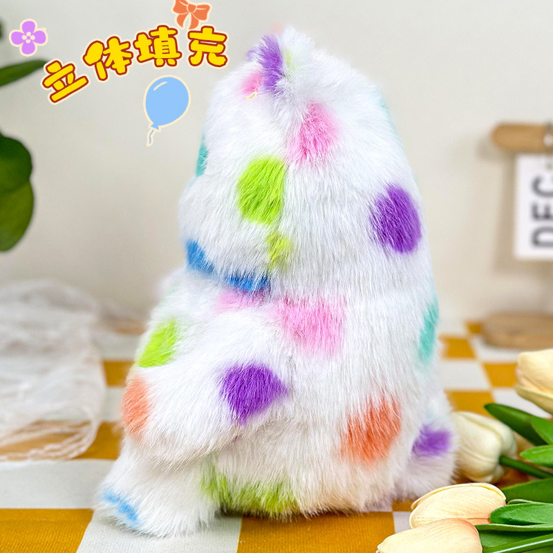 Nueva muñeca de gato de lunares linda muñeca de gato para niños cojín de almohada muñeca de felpa almohada de muñeca para dormir