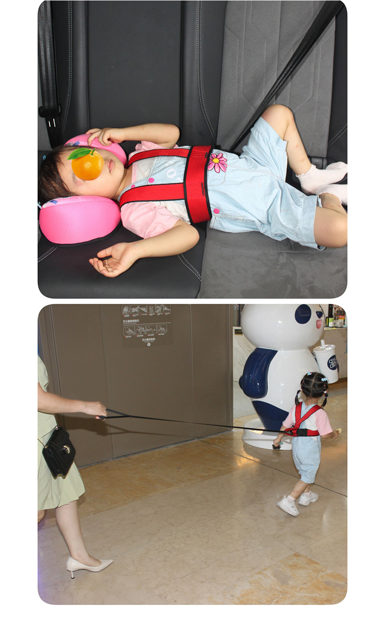 Car Bus Aircraft Portable Baby Multi-function Car Vest Under 3 Years Old Four Seasons Portable Child Safety Belt