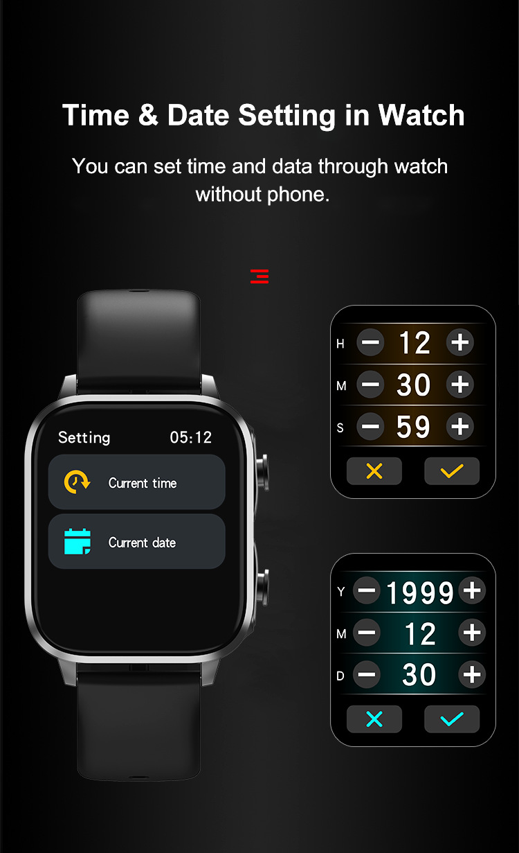 T22 nuovo auricolare smart watch TWS due in uno ultra frequenza cardiaca pressione sanguigna sonno multi funzione smart watch_voghion.com