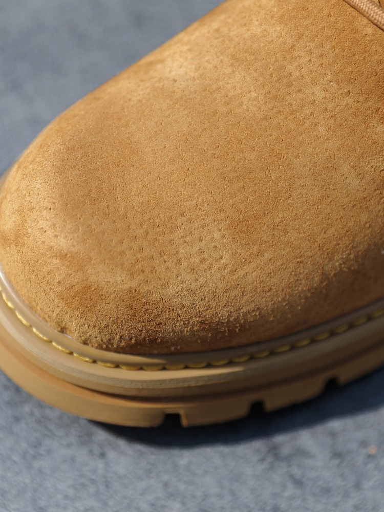 Primavera estate inverno grandi stivali bassi in stile britannico scarpe da lavoro da uomo stivali gialli grandi retrò_voghion.com