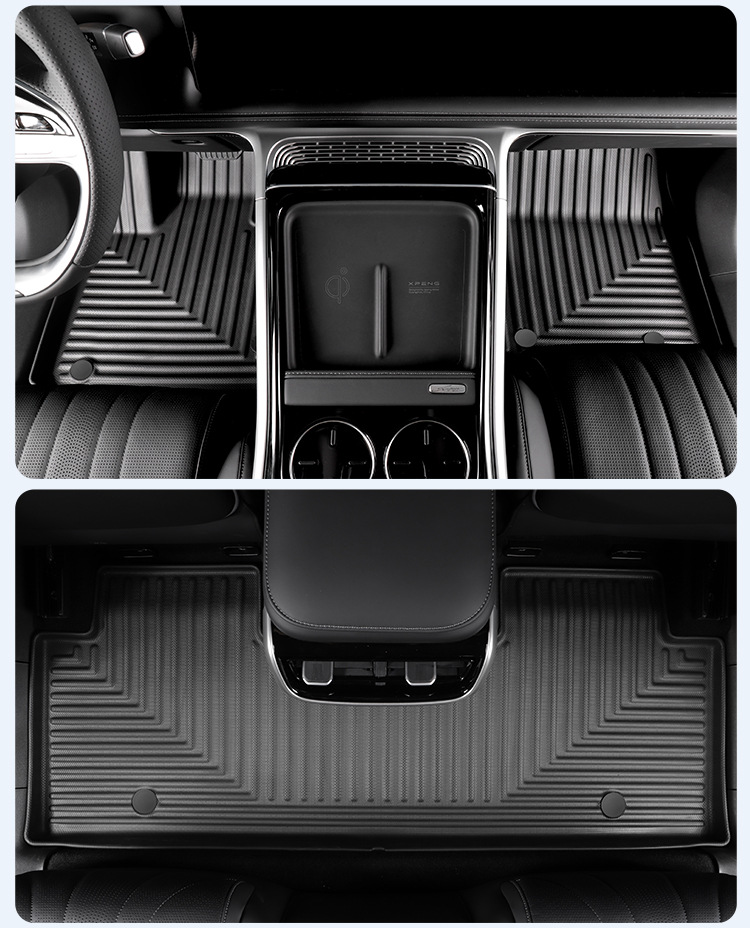 Suitable for 22-25 Models of Xpeng G9 Car Floor Mats, Trunk Mats, Tpe Floor Mats, Special Car Seat Back Cushions