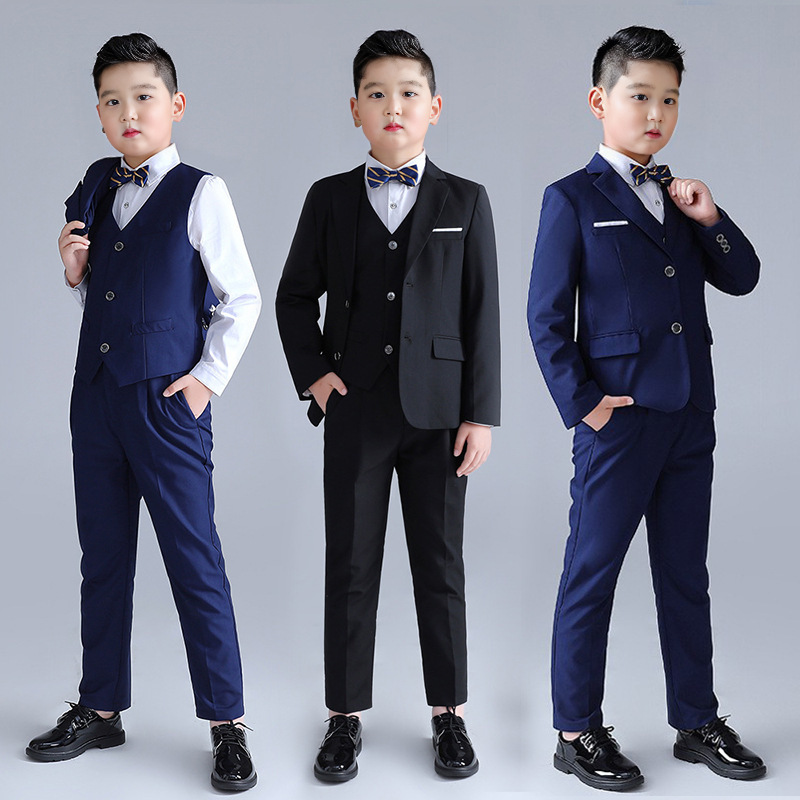 Flower Girl Dress, Boy's Plus Size Suit, Fat Boy's Suit, Kidsren's Host's Big Kidsren's Piano Performance Suit