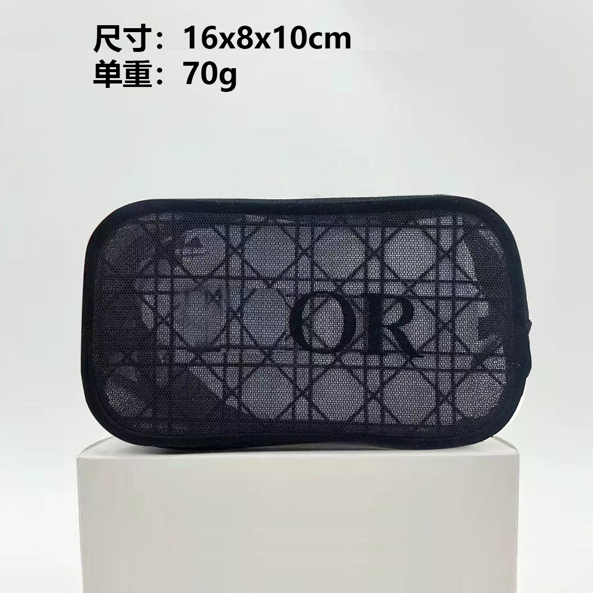 新しい化粧品バッグ、国内向けピンクのスペースコットン、超柔らかさ、ポータブル、高級ハンドバッグ、化粧品収納バッグ