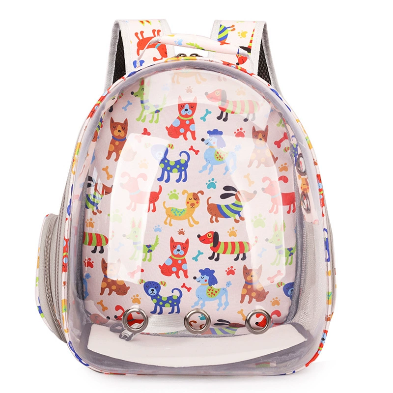Handheld space backpack, transparent dome design, portable 0.98 kg