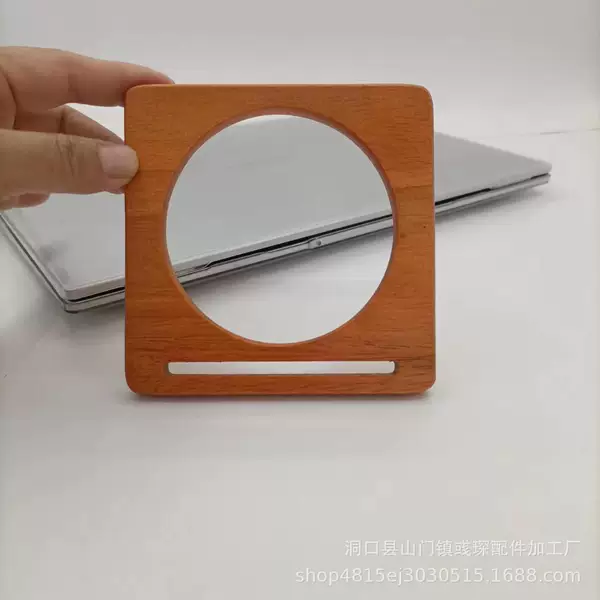 Luggage accessories solid wood handle new square inner round brown handle DIY bag accessories handle wooden portable