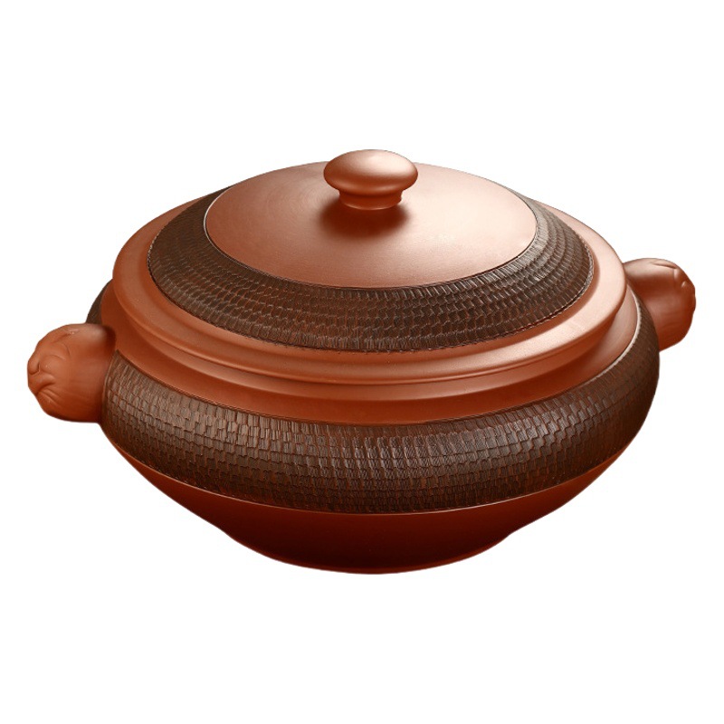 Jumping Knife Steam Pot Ceramic Commercial Household Purple Pottery Steam Pot Steam Pot Night Sweat Chicken Pot Hotel Restaurant Special Steam Pot