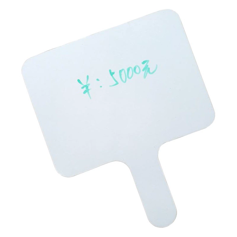 Производитель изготавливает на заказ двусторонние многоразовые бумажные доски для заметок из фиброполимерного материала средней плотности для проведения аукционных торговых процедур компании.