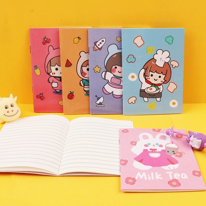 Креативный маленький блокнот приз милая девушка сердце маленький блокнот мультфильм студент мини блокнот печать логотипа оптом