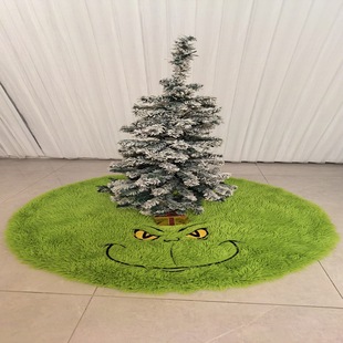 Christmas Tree Skirt Green Style Christmas Atmosphere Decoration Arrangement Christmas Tree Skirt Christmas Supplies Ornaments Tree Skirt Wholesale
