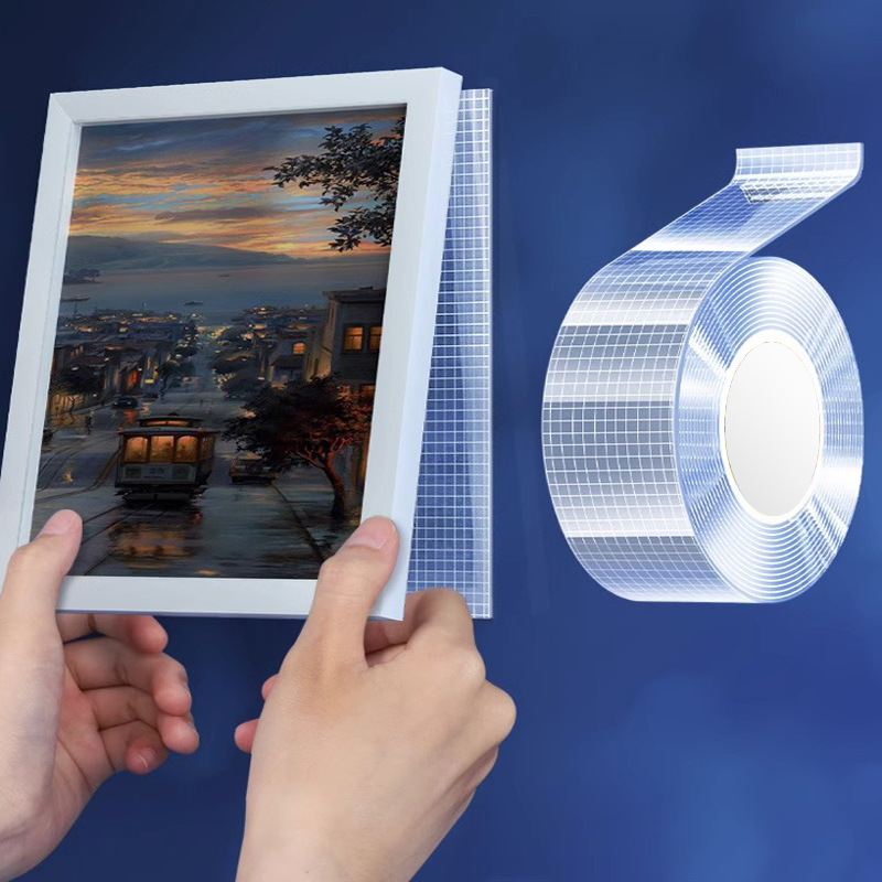 FUENTE Fábrica al por mayor de malla nano adhesivo transparente acrílico adhesivo de doble cara adhesivo de alta nano cinta adhesiva de doble cara