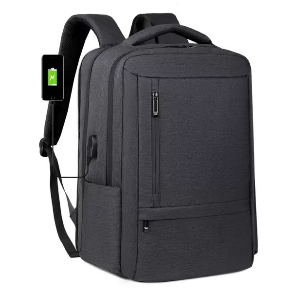 Cross-Border Thickened and Expanded Large-Capacity 17inch Business Backpack for Business Trips, Travel, and Commuting with Printed Logo Computer Backpack