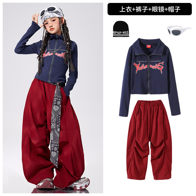 Blusa + pantalón + gafas + sombrero