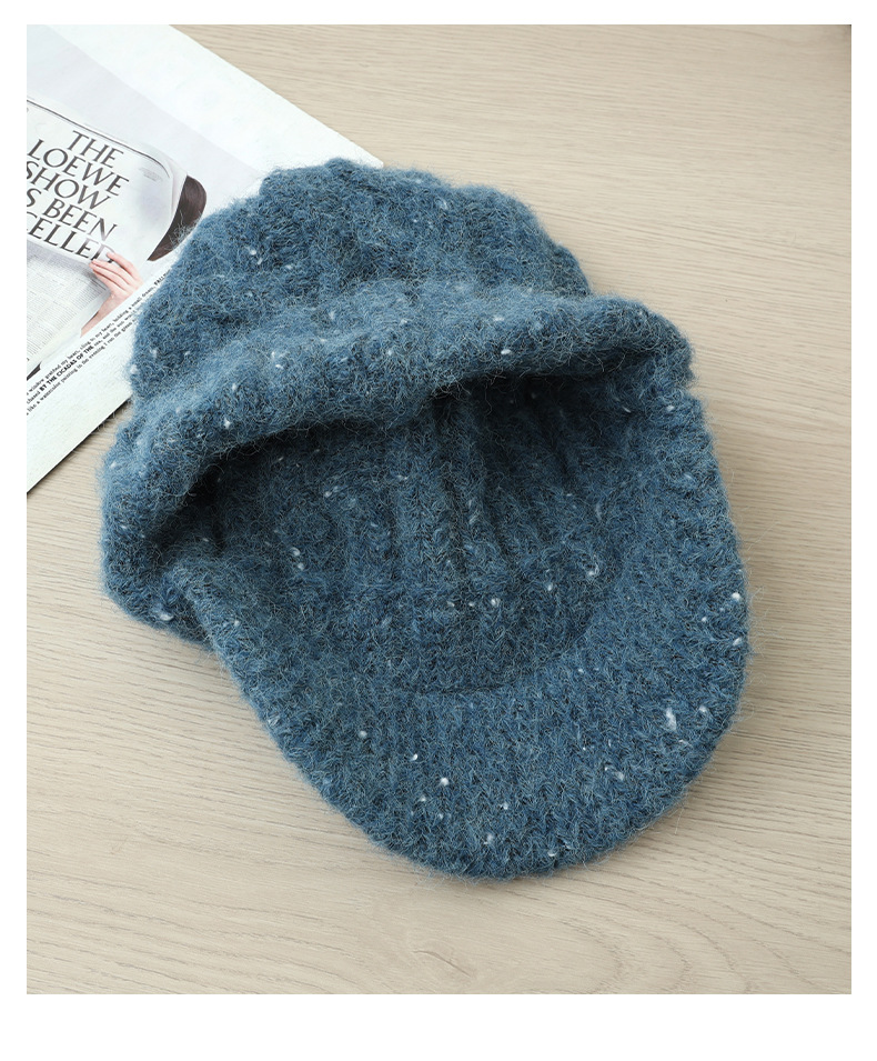 Warm Men's Sequin Duckbill Cap With Ear Protection For Winter_voghion.com