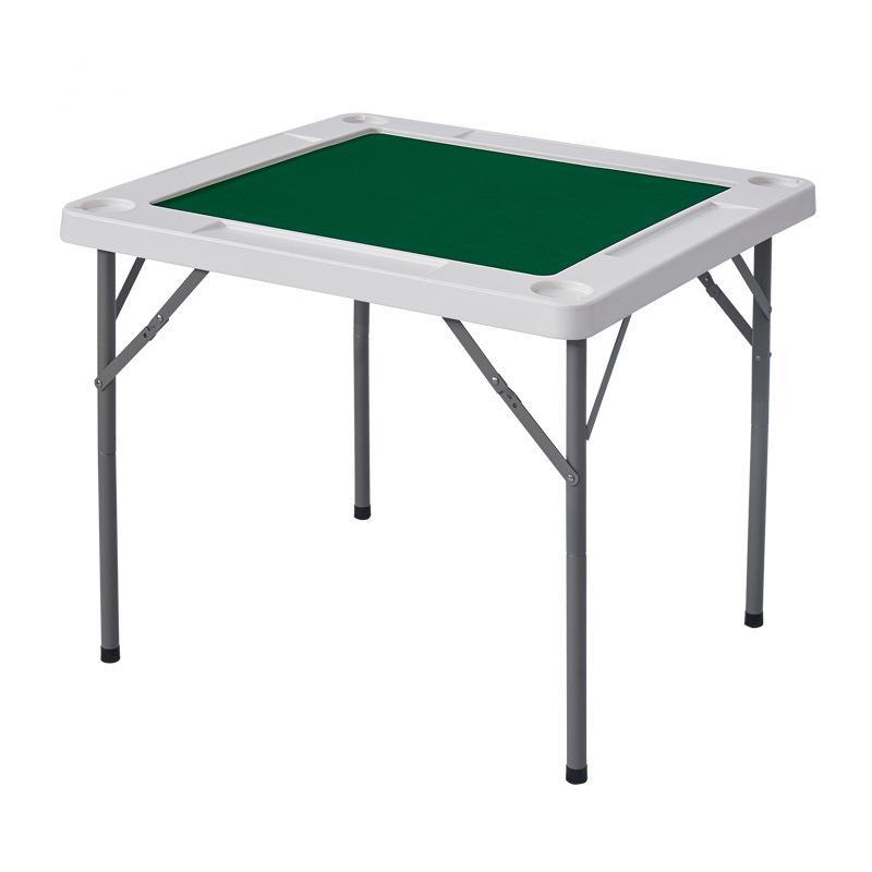 Mesa de Mahjong plegable de plástico mesa cuadrada de moldeo por soplado mesa de Gorrión libre de instalación portátil mano frotar simple hogar pequeña mesa de ajedrez