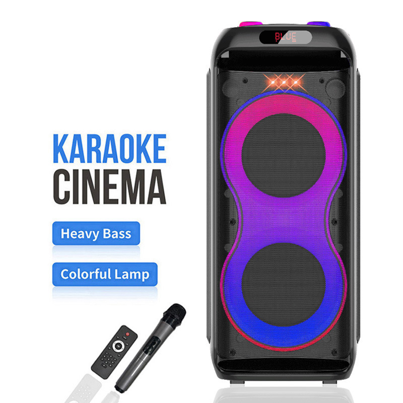 Dr-6618 Cross-Border New Jbi Lighting High-Power Bluetooth Speaker Street Artist Wireless Microphone Karaoke Audio