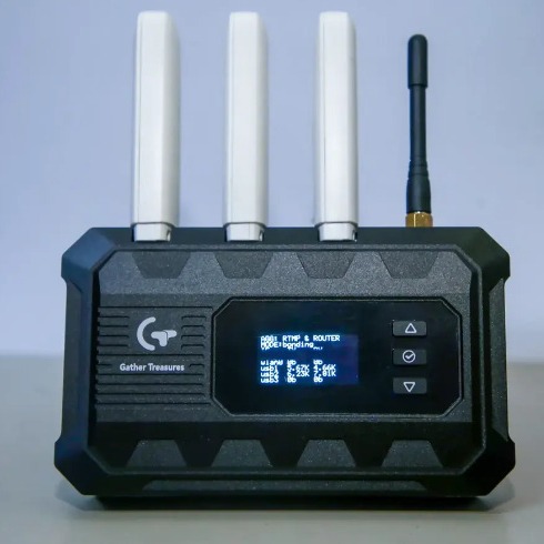 禾鸟聚宝4K聚合直播背包多网络聚合路由5G信号横竖屏推流编码器