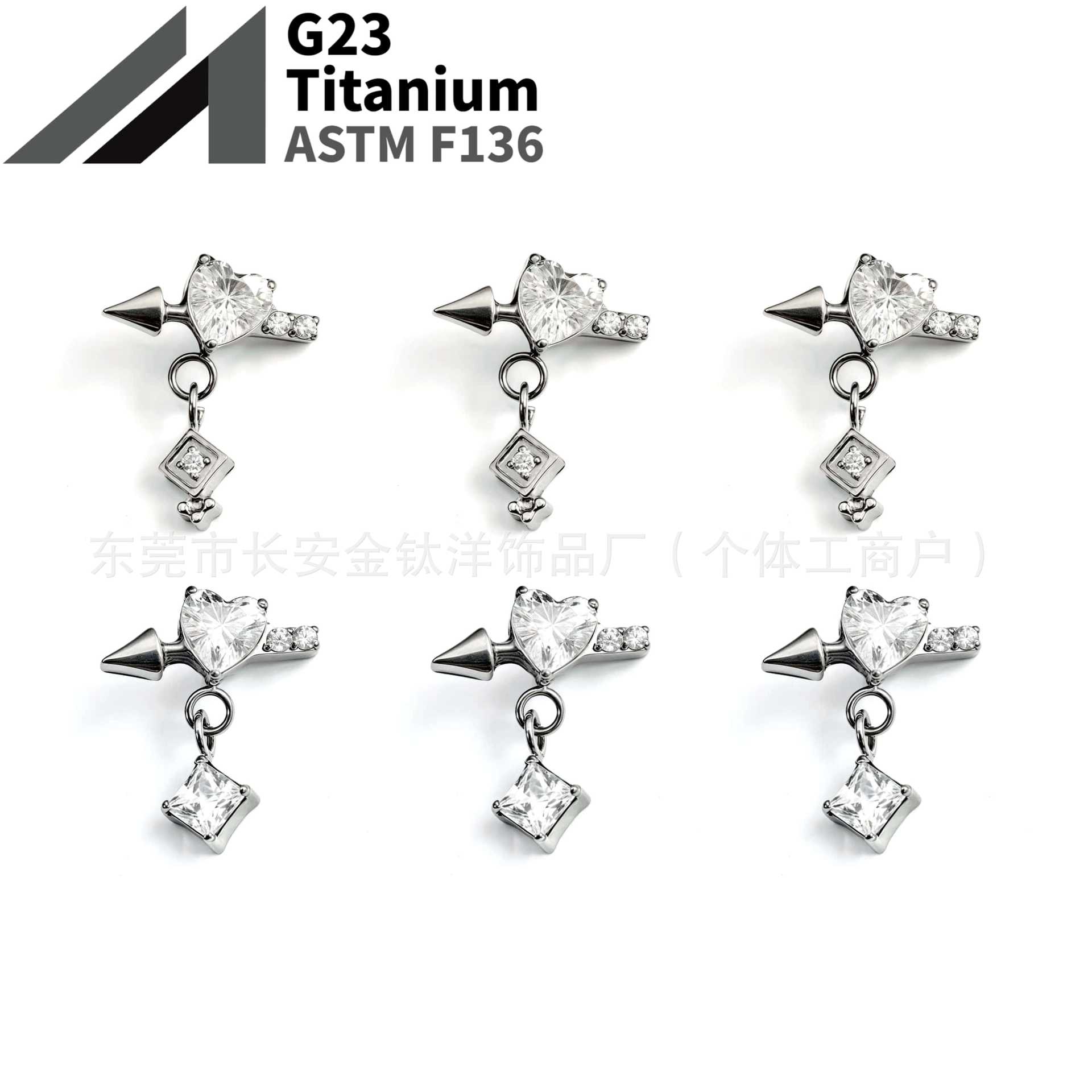 16G labret stud size and finish detail