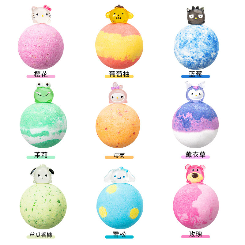 クロスボーダーのクリスマスの種類の発光のおもちゃのお風呂の塩のボールは皮膚を潤します。|undefined