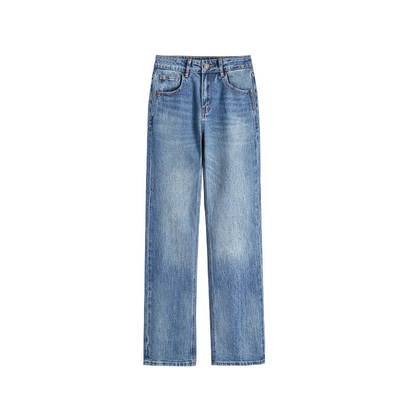 Li Girl High Waist Slim Narrow Straight-Leg Pants Loose Wide Leg Jeans Women's Casual Easiest for Match Straight-Leg Pants Li Girl High Waist Slim Narrow Straight-Leg Pants Loose Wide Leg Jeans Women's Casual Easiest for Match Straight-Leg Pants