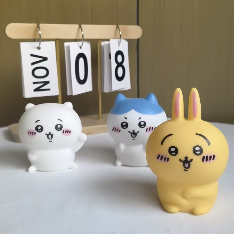 クロスボーダービニールクリエイティブベッドルームナイトライトライン子犬誕生日ケーキデコレーションオーナメント女の子が親友に贈るギフト|undefined