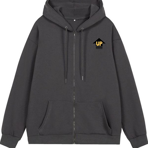 Wow, come back for autumn and winter new style small standard simple sports and casual young men's hooded cardigan zipper coat trend