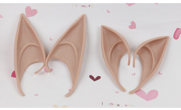 Halloween Elf Ears Party Dress Up Props Latex Elf Tip Simulation Ears Props display picture 3