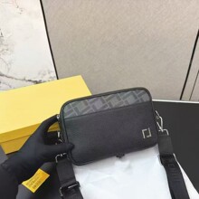 欧美男士老花相机包休闲修挎包F家休闲双拉链金属嵌花单肩背包男