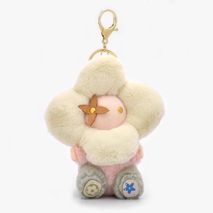 (in stock) bag pendant sunflower plush pendant Vivian doll backpack chain car key chain for men and women