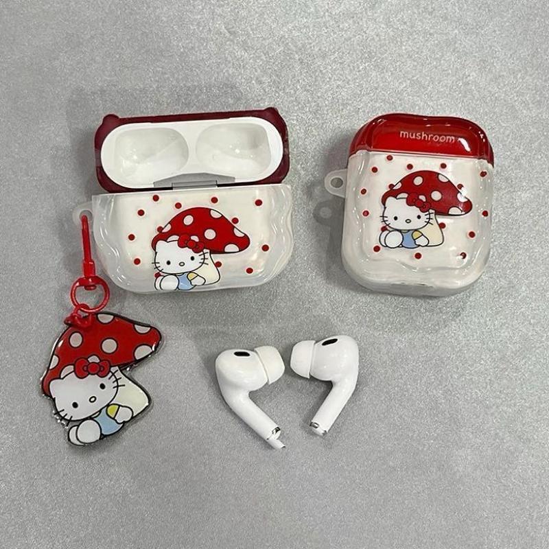 hongos kt gatos adecuados para Apple airpods 4 generación caso de protección bluetooth airpod Pro3 / 2 caso de protección de auriculares
