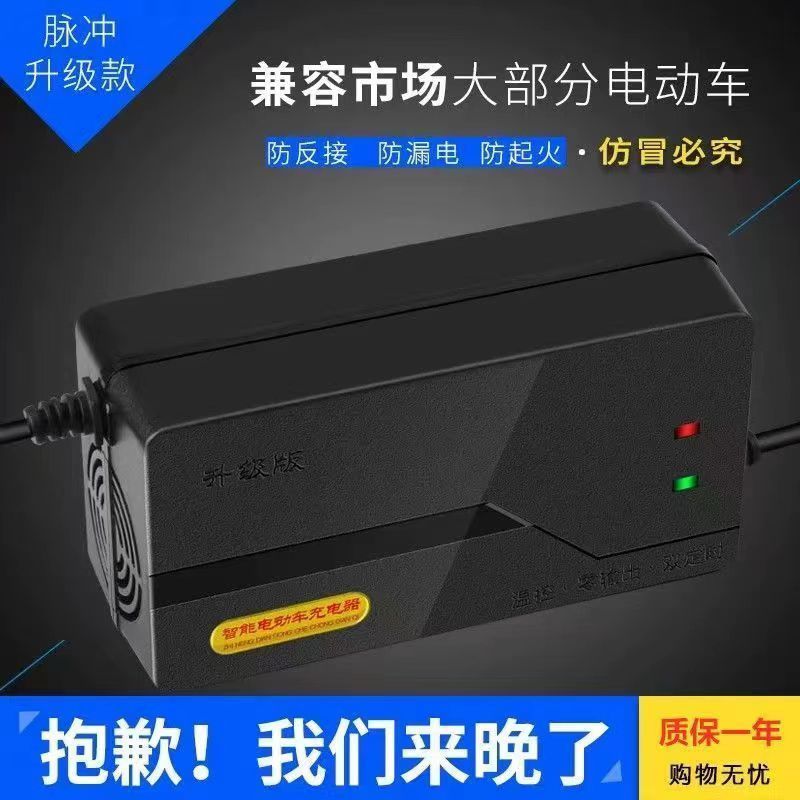 二轮三轮通用电动车电瓶车充电器48V12ah32ah38AH45AH60V20AH72伏|undefined