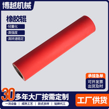 工业包胶橡胶辊定制 覆膜设备硅胶辊筒 流水线传动聚氨酯胶辊定制