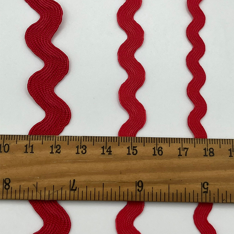 Spot al por mayor de varias especificaciones, cinta ondulada, color, encaje en forma de S, decoración curva, accesorios laterales