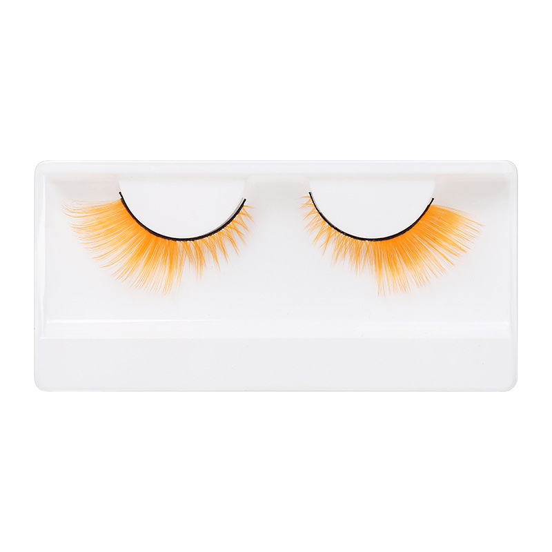 Fábrica de pestañas postizas DINGSEN, suministro estable transfronterizo de pestañas de colores y pestañas estilo ojo de gato