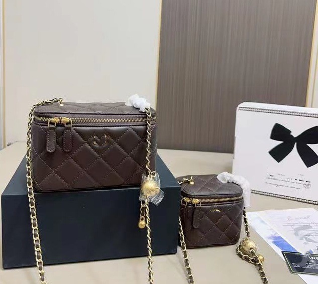 2025新款真皮小香风同款经典盒子包菱格纹链条单肩斜挎包爆款女包|undefined