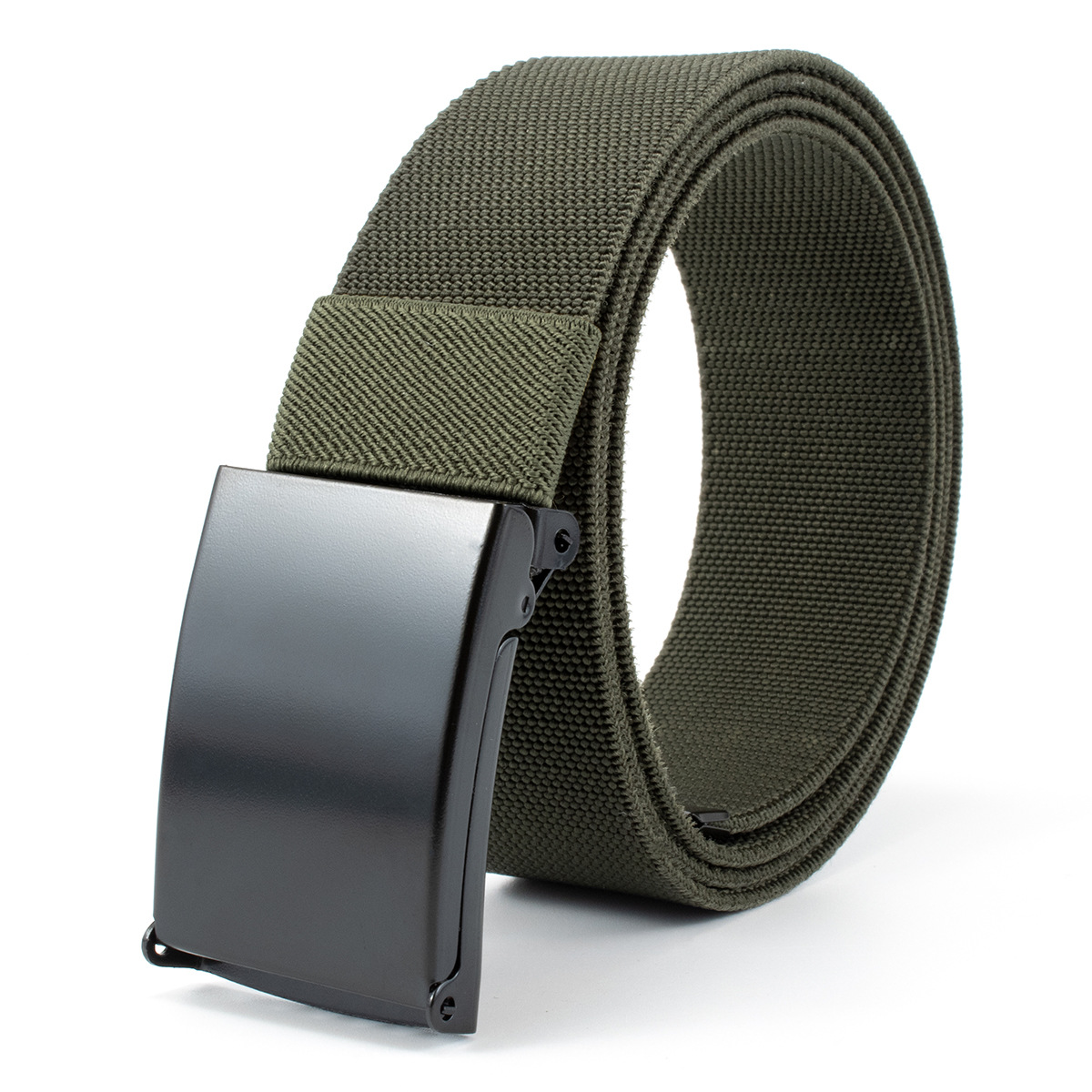 Fábrica al por mayor cinturón suave hebilla de nylon tejido cinturón elástico táctico al aire libre entrenamiento militar de los hombres pantalones cinturón