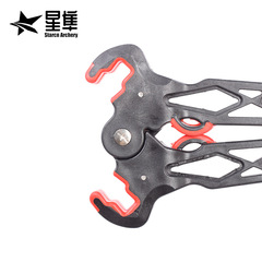 跨境橡膠八字弓架複合滑輪弓箭放置支架短款射箭弓箭展示架