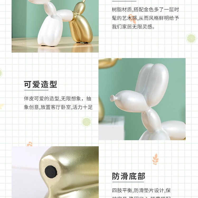 Creative Balloon Dog Ornaments Resin Crafts Home Decorations Tv Cabinet Wine Cabinet Cute Accessible Luxury Ornaments Gifts