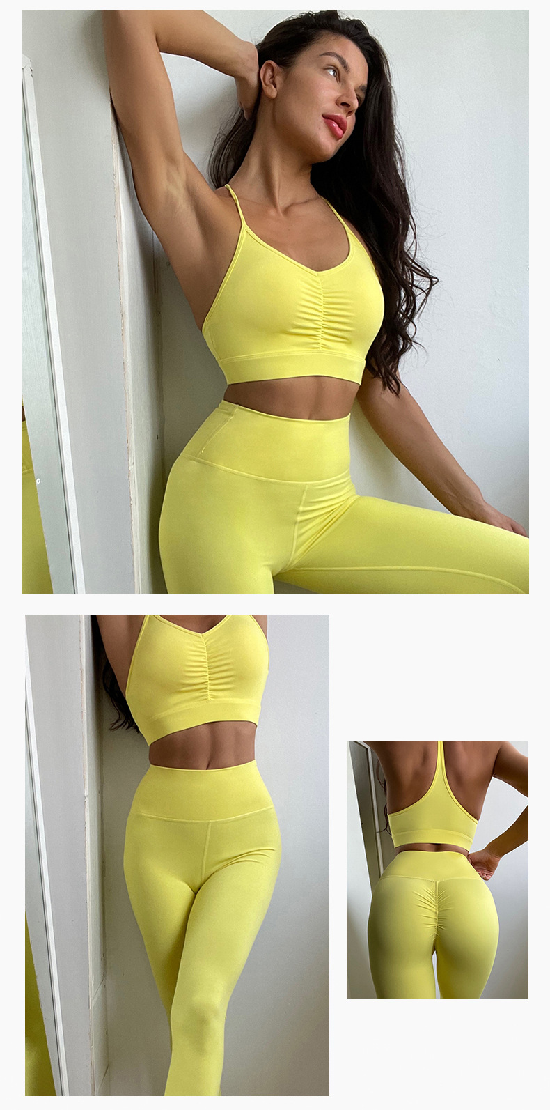 waist fitness yoga quick-drying set nihaostyle clothing wholesale NSSBF70452