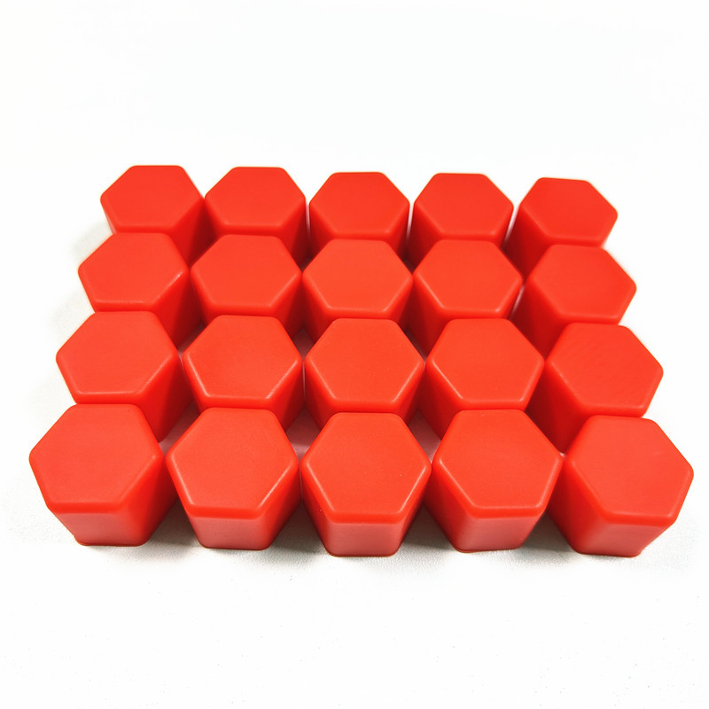 Luminous Car Tire Screw Cap 17mm Wheel Hub Decorative Silicone Nut Cover Fluorescent Anti-Rust Dustproof Protective Cover Modification