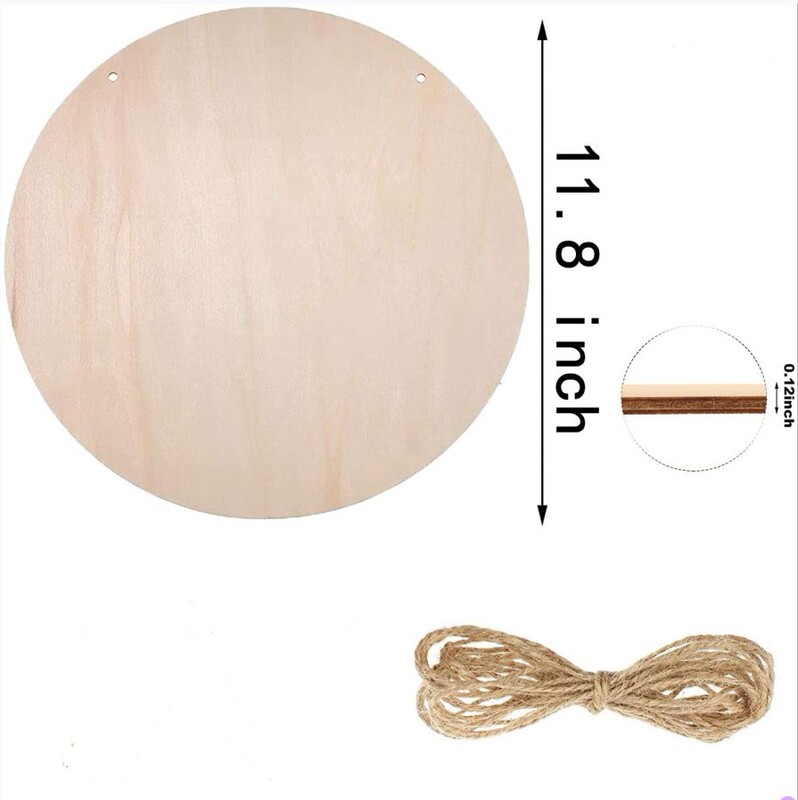 Wooden Round Logo Unpolished Round Wooden Craft Door Signing Blank Wood Piece Front Door Christmas Decoration Wooden Round Logo Unpolished Round Wooden Craft Door Signing Blank Wood Piece Front Door Christmas Decoration