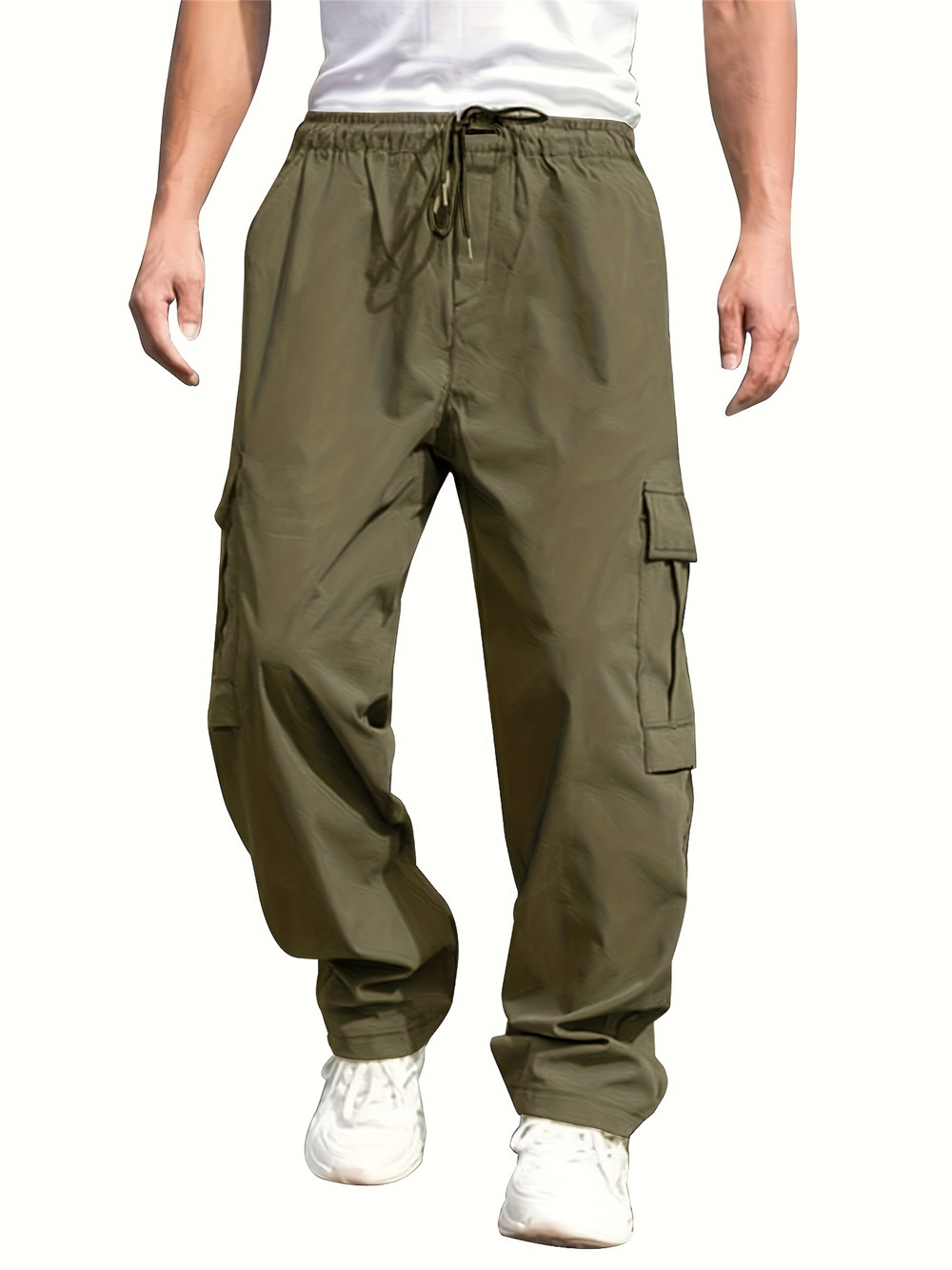 2024 Spring and Autumn Youth Casual Work Clothes Long Loose Straight Outdoor Sports Running Pants Men_voghion.com